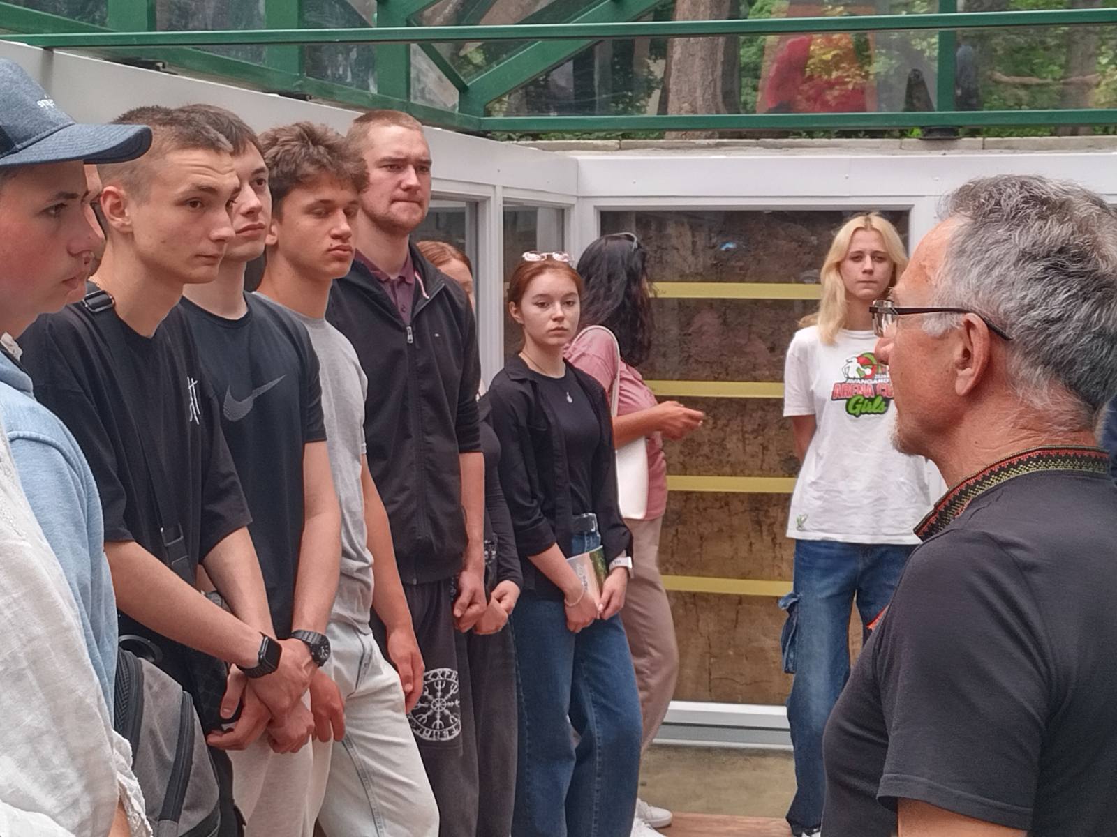 Project coordinator Prof_Yuriy_Dmytruk introduces students to Soil Museum